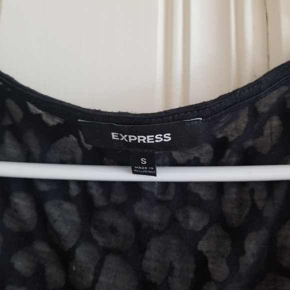 😎 Black Leopard Print Sheer Express Dress 😎 - Picture 2 of 5